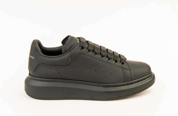Alexander McQueen Black Leather Sneakers - Size.ge