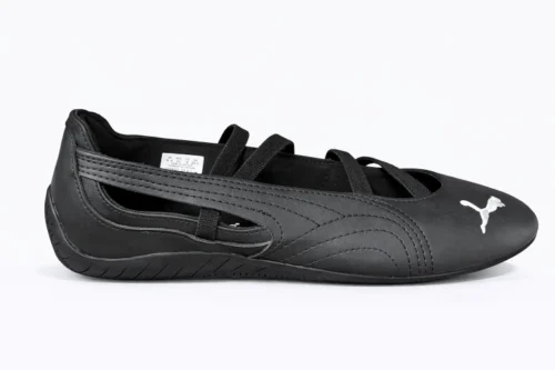 Speedcat ballet Leather Puma Shoes -  Black Color