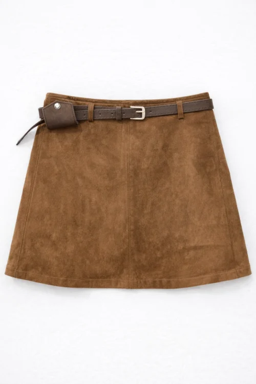 მოკლე კაბა- ყავისფერი ზამში