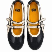 Onitsuka Tiger  Sneakers - Black White Color Sneakers for Woman