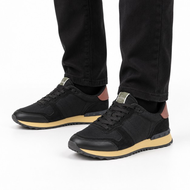 Valentino Men’s Sneakers Black Burgundy