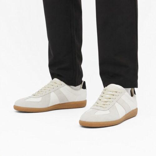 Margiela6 Maison Margiela White-Suede Sneakers