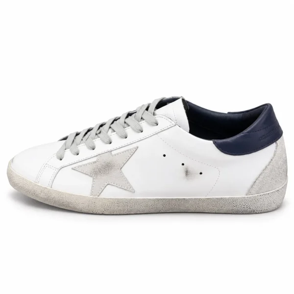 Golden Goose თეთრი ლურჯი ვარსკვლავით Golden Goose თეთრი ლურჯი ვარსკვლავით