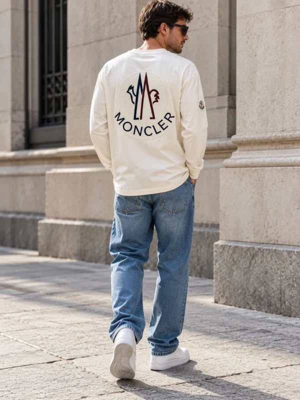 Moncler თეთრი მაისური Moncler თეთრი მაისური