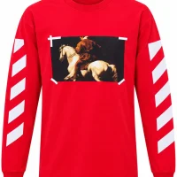 Off White წითელი ზედა Off White წითელი ზედა