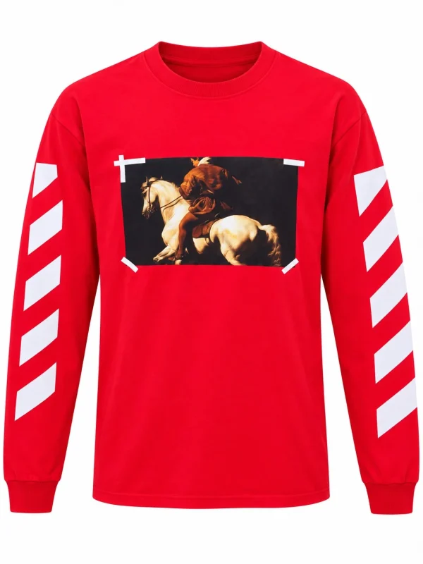 Off White წითელი ზედა Off White წითელი ზედა