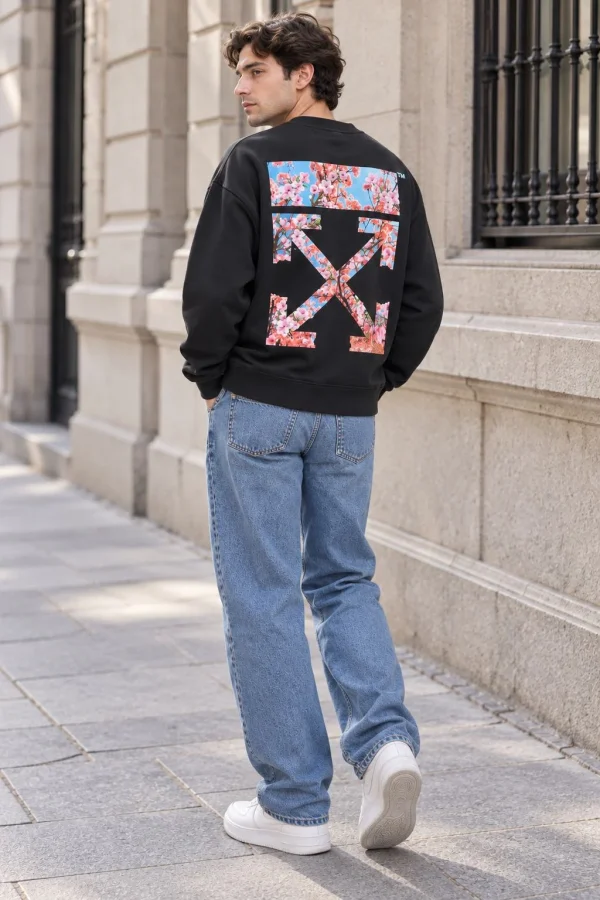 Off White შავი unisex ზედა Off White შავი unisex ზედა