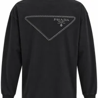 Prada შავი გრძელმკლავიანი ზედა Prada შავი გრძელმკლავიანი ზედა