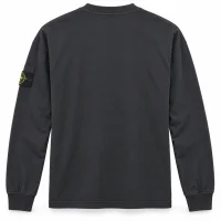 Stone Island შავი ზედა გრძელმკლავიანი Stone Island შავი ზედა გრძელმკლავიანი