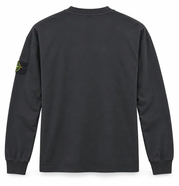 Stone Island შავი ზედა გრძელმკლავიანი Stone Island შავი ზედა გრძელმკლავიანი