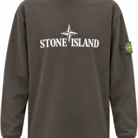 შავი-თეთრი Stone Island მაისური შავი-თეთრი Stone Island მაისური
