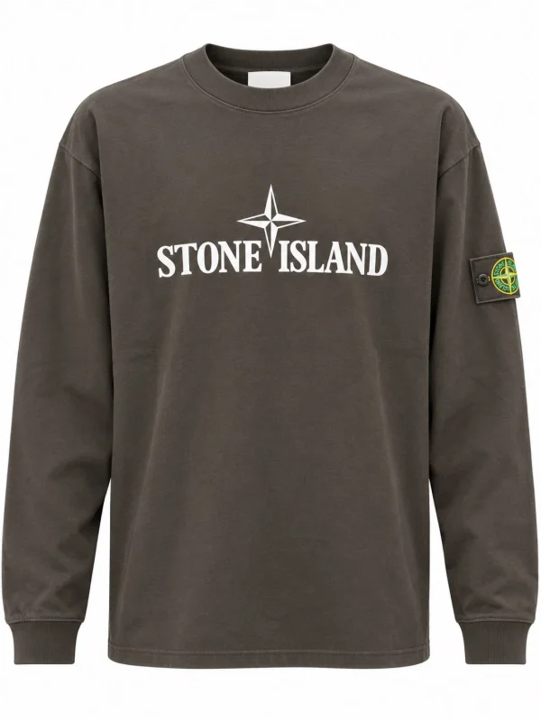 შავი-თეთრი Stone Island მაისური შავი-თეთრი Stone Island მაისური