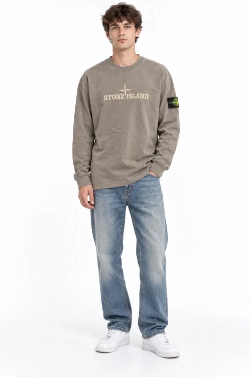 ნაცრისფერი Stone Island ზედა ნაცრისფერი Stone Island ზედა